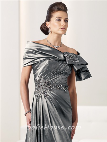 Charcoal Gray Mother Of The Bride Dresses 9